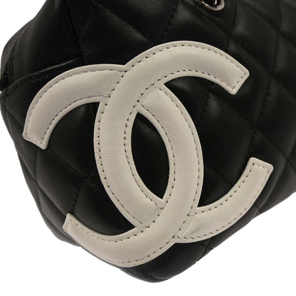 Chanel Black Calfskin Cambon Ligne Handbag