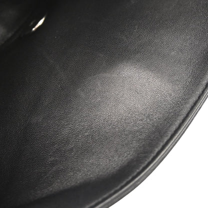 Chanel Black Wool No.5 Turnlock Full Flap Shoulder Bag