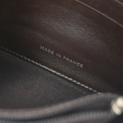 Chanel * Brown Lambskin Calfskin Pony Hair Icon Patchwork Wallet