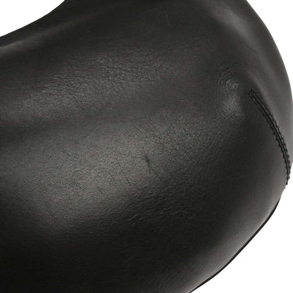Gucci Black Leather Half Moon Hobo Handbag