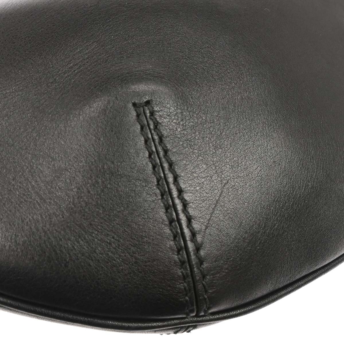 Gucci Black Leather Half Moon Hobo Handbag