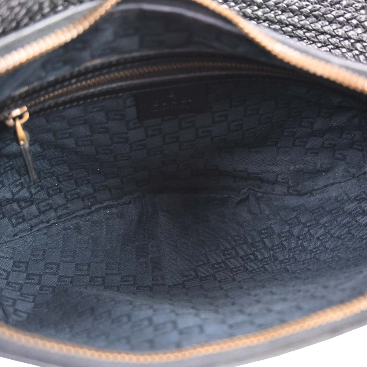 Gucci Black Leather Half Moon Hobo Handbag