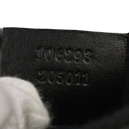 Gucci Black Leather Half Moon Hobo Handbag