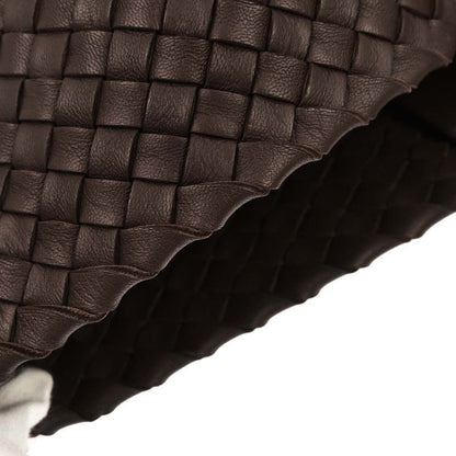 Bottega Veneta Brown Lambskin Intrecciato Tote Handbag