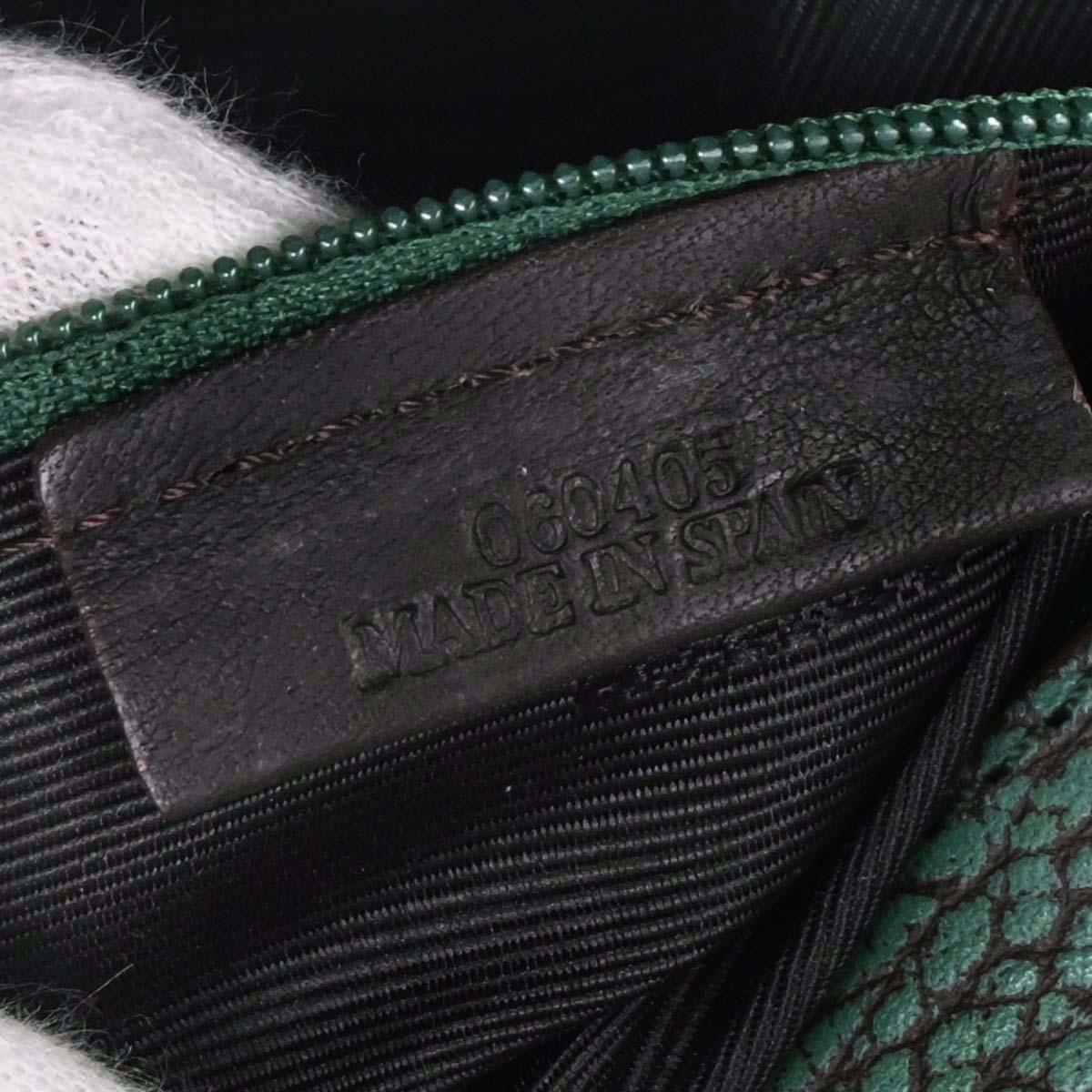 Loewe Green Leather Handbag