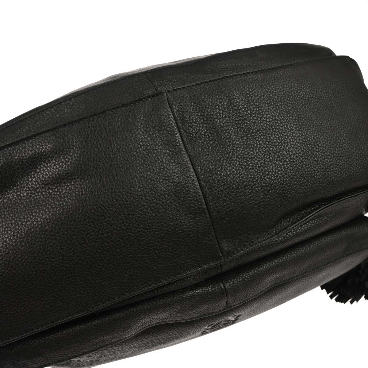 Loewe Black Leather Flamenco Shoulder Bag