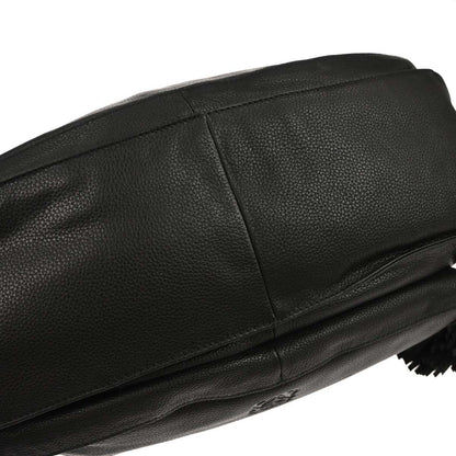 Loewe Black Leather Flamenco Shoulder Bag