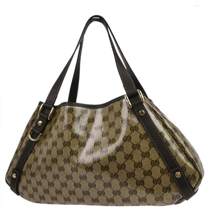 Gucci Brown PVC GG Abbey D Ring Tote Handbag