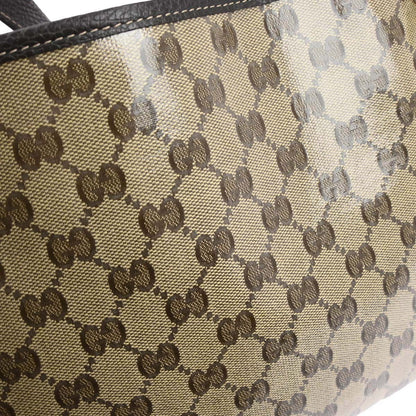 Gucci Brown PVC GG Abbey D Ring Tote Handbag