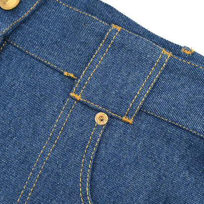 Chanel Short Denim Pants Blue #48