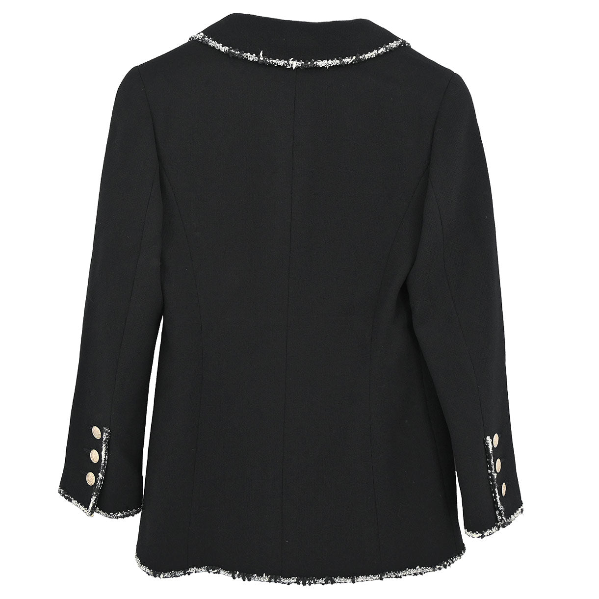 Chanel 2005 Emblem Single Breasted Jacket Black #34