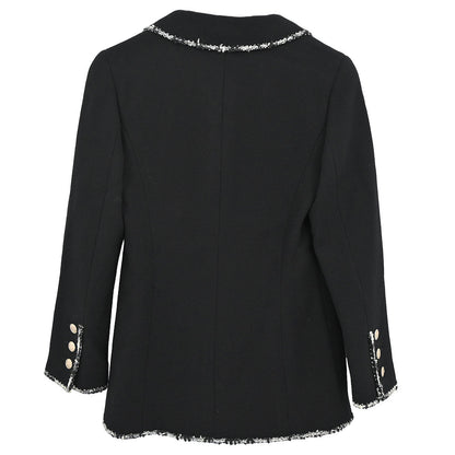 Chanel 2005 Emblem Single Breasted Jacket Black #34