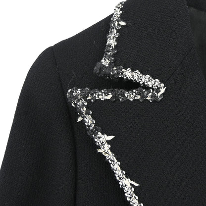Chanel 2005 Emblem Single Breasted Jacket Black #34