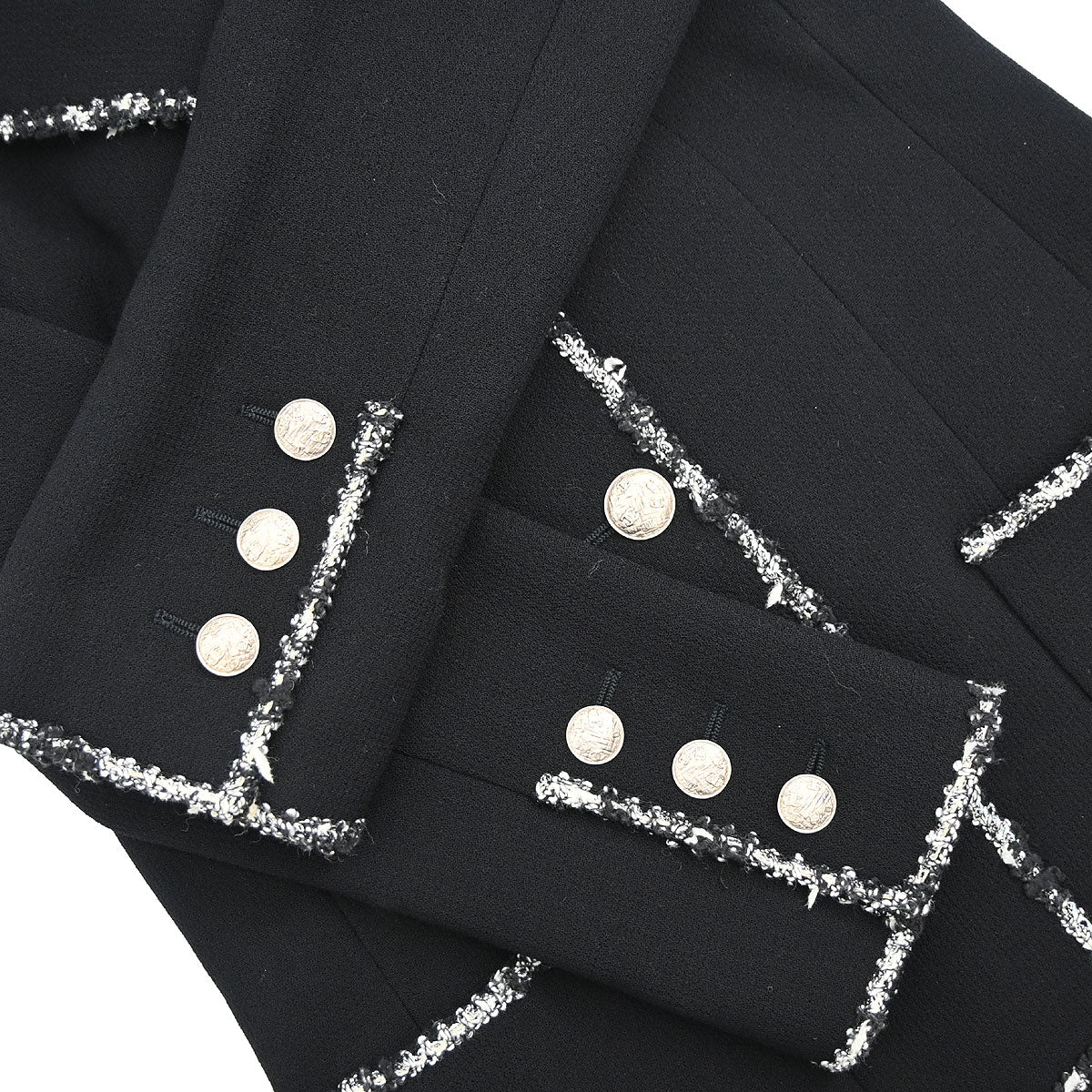 Chanel 2005 Emblem Single Breasted Jacket Black #34