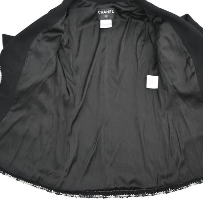 Chanel 2005 Emblem Single Breasted Jacket Black #34