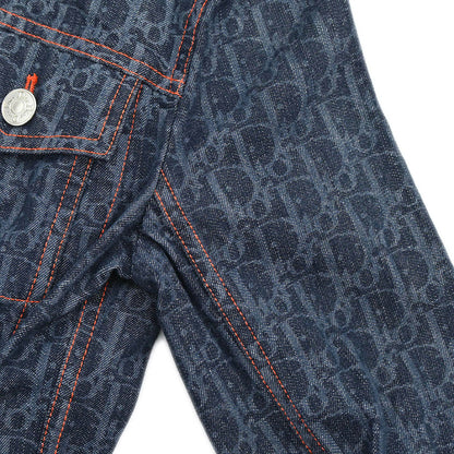 Christian Dior 2006 Single Breasted Denim Trotter Jacket Navy #38