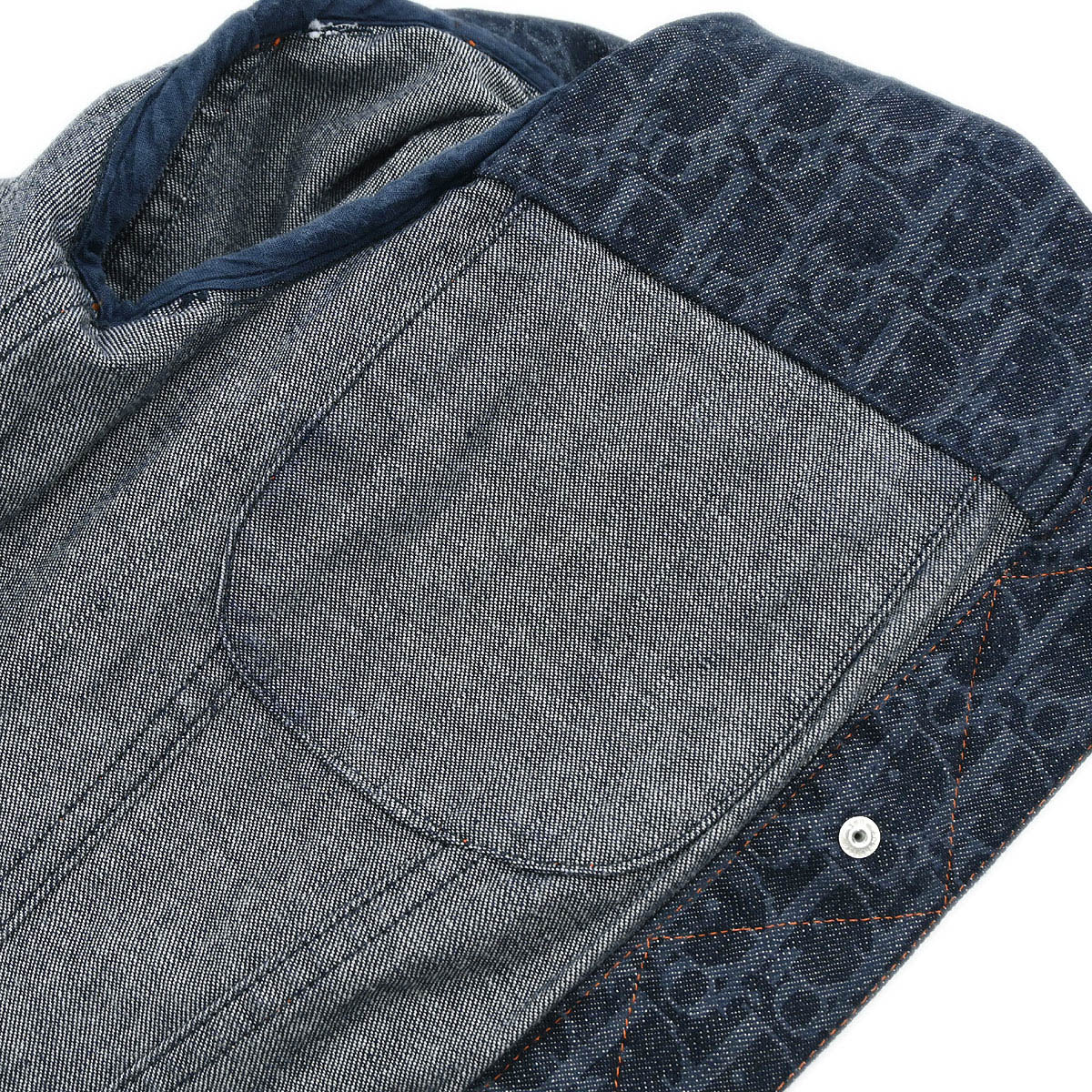 Christian Dior 2006 Single Breasted Denim Trotter Jacket Navy #38