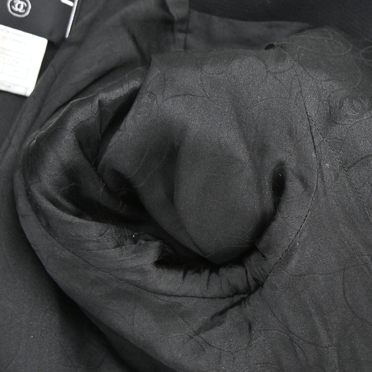 Chanel 2005 Emblem Single Breasted Jacket Black #38