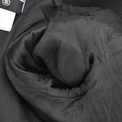 Chanel 2005 Emblem Single Breasted Jacket Black #38