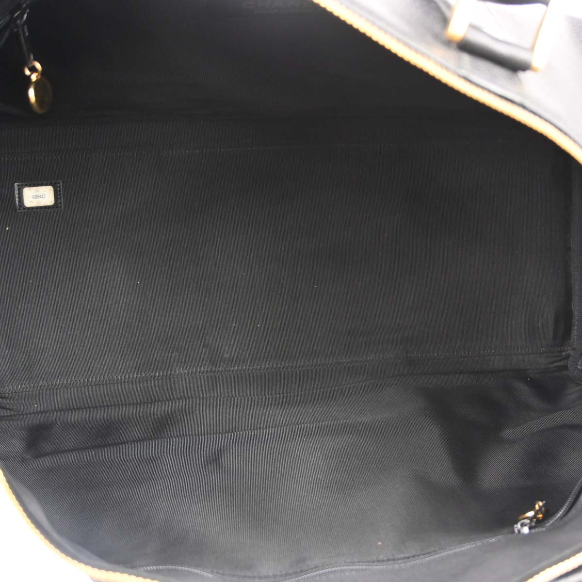 Chanel Black Caviar Skin 2way Shoulder Duffle Handbag