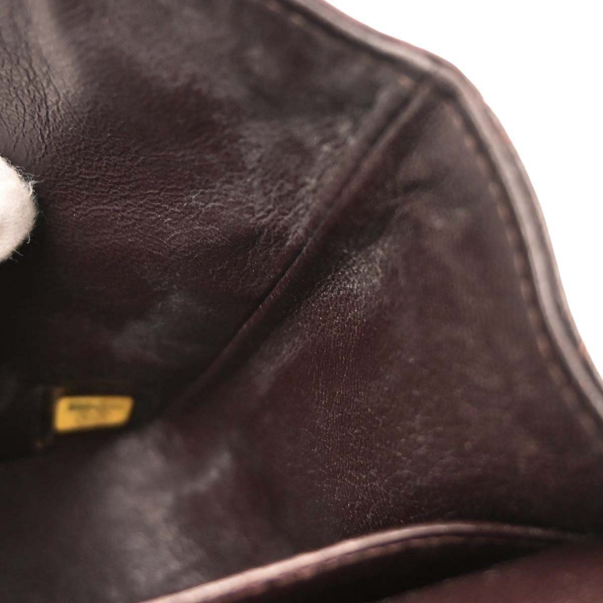 Chanel 2002-2003 Brown Lambskin Medium Classic Double Flap Shoulder Bag