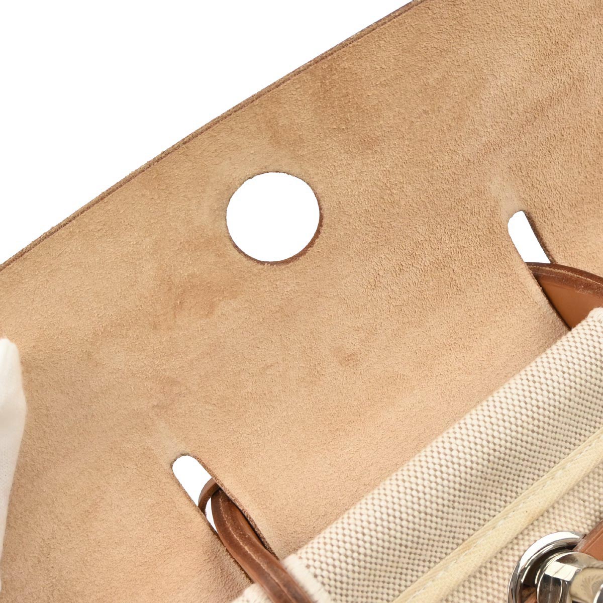 Hermes Natural Toile H Herbag a Dos 2 in 1 Backpack