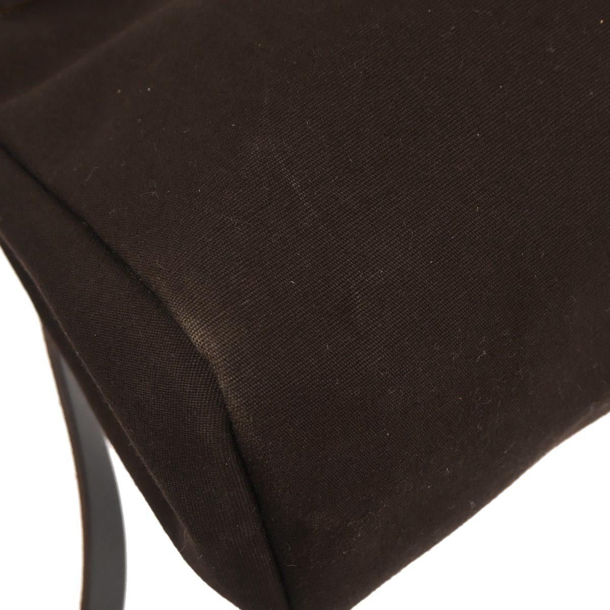 Hermes Brown Toile Officier Herbag PM 2 in 1 Shoulder Handbag