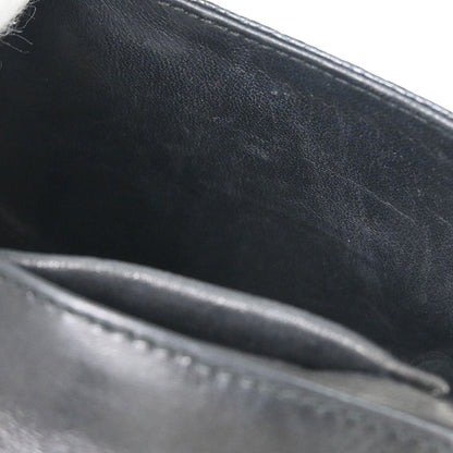 Gucci * Black Lizard Bamboo 2way Shoulder Handbag