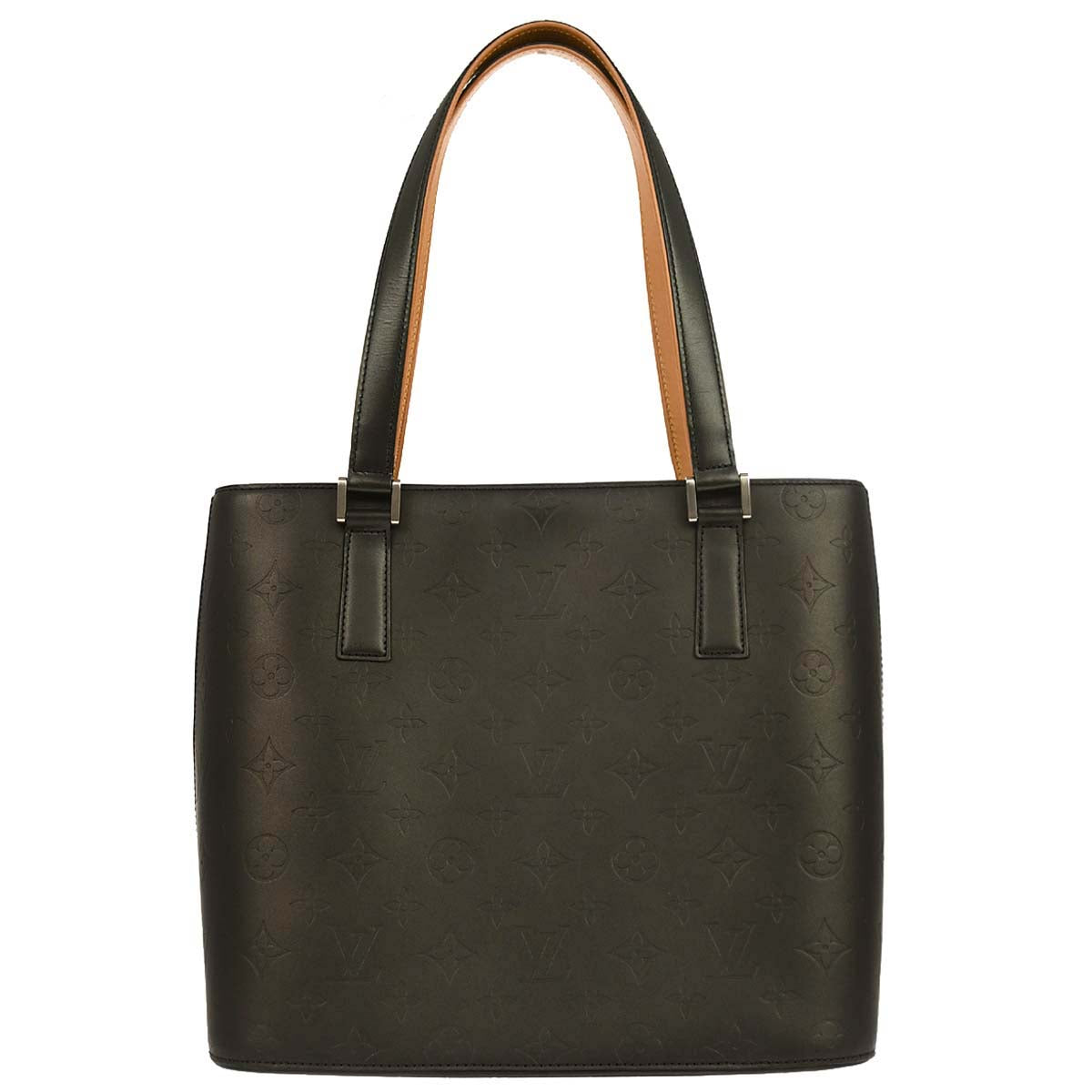 Louis Vuitton Black Monogram Mat Stockton Tote Handbag M55112