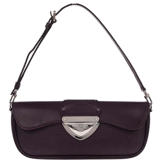 Louis Vuitton Purple Epi Pochette Montaigne Handbag M5929K