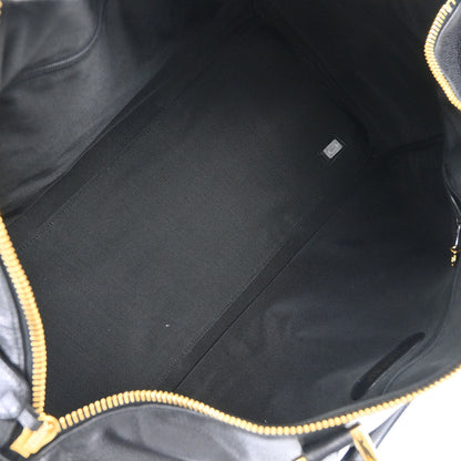 Chanel Black Caviar Skin 2way Shoulder Duffle Handbag