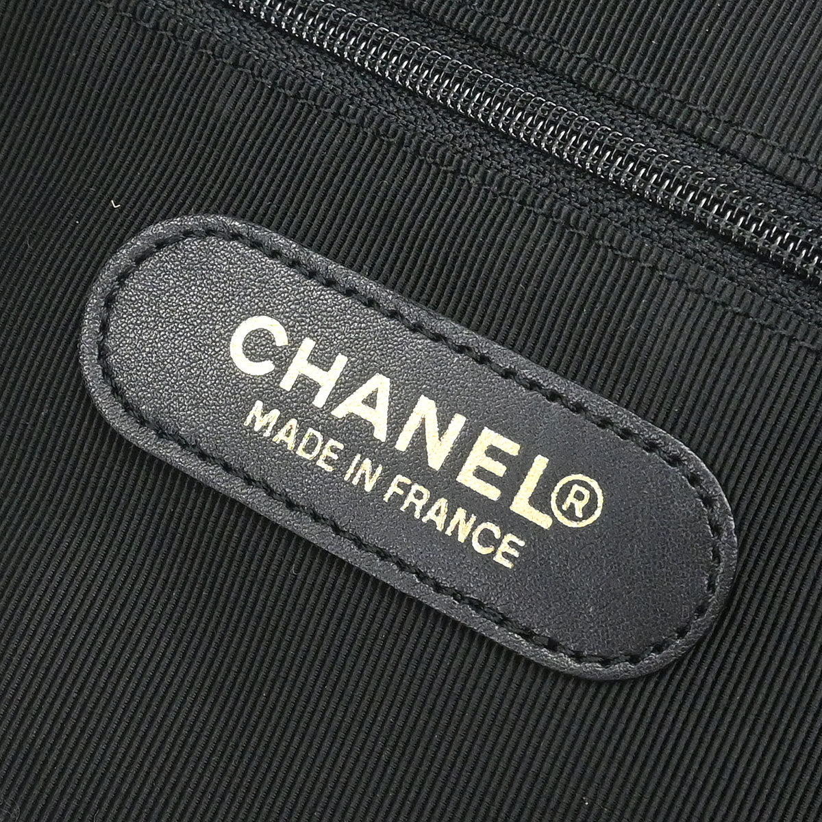 Chanel Black Caviar Skin 2way Shoulder Duffle Handbag