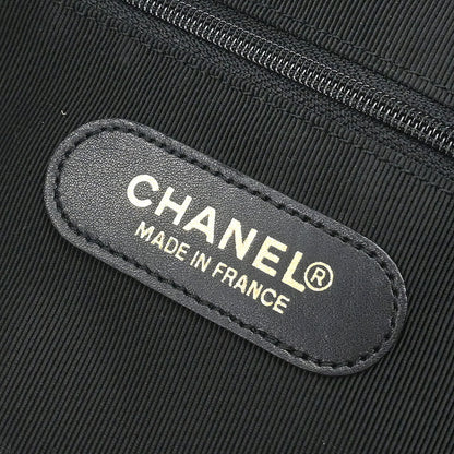 Chanel Black Caviar Skin 2way Shoulder Duffle Handbag