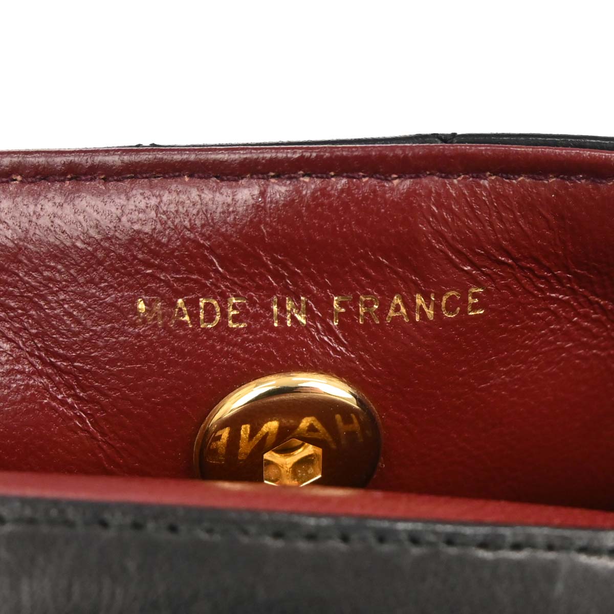 Chanel 1989-1991 Black Lambskin Straight Flap Shoulder Bag