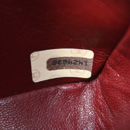 Chanel 1989-1991 Black Lambskin Straight Flap Shoulder Bag