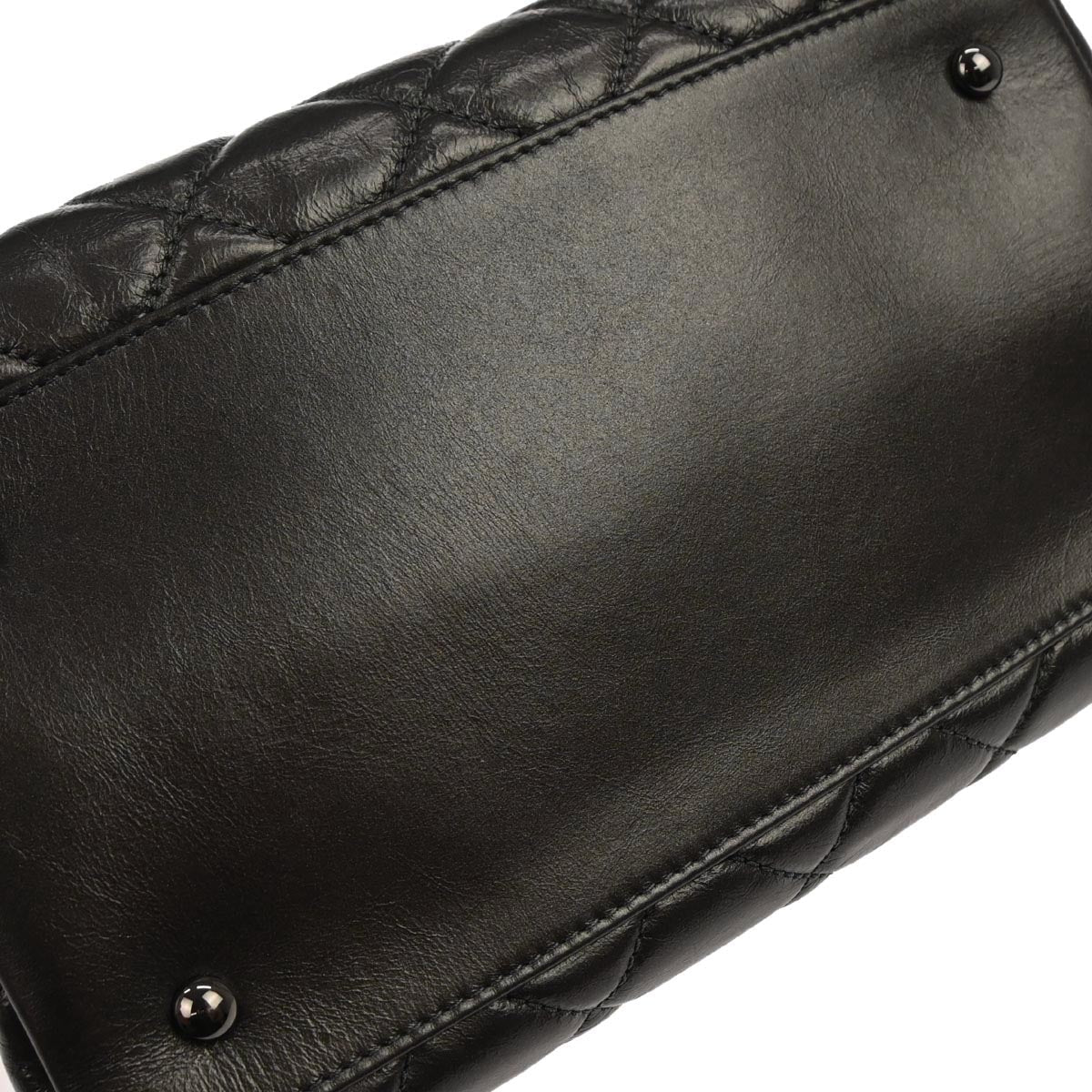 Chanel Metallic Gray Calfskin Chain Me Tote Handbag