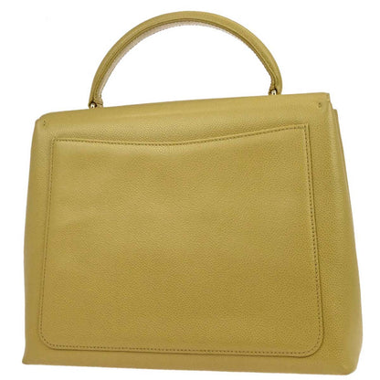 Chanel Yellow Caviar Skin Kelly Top Handle Handbag