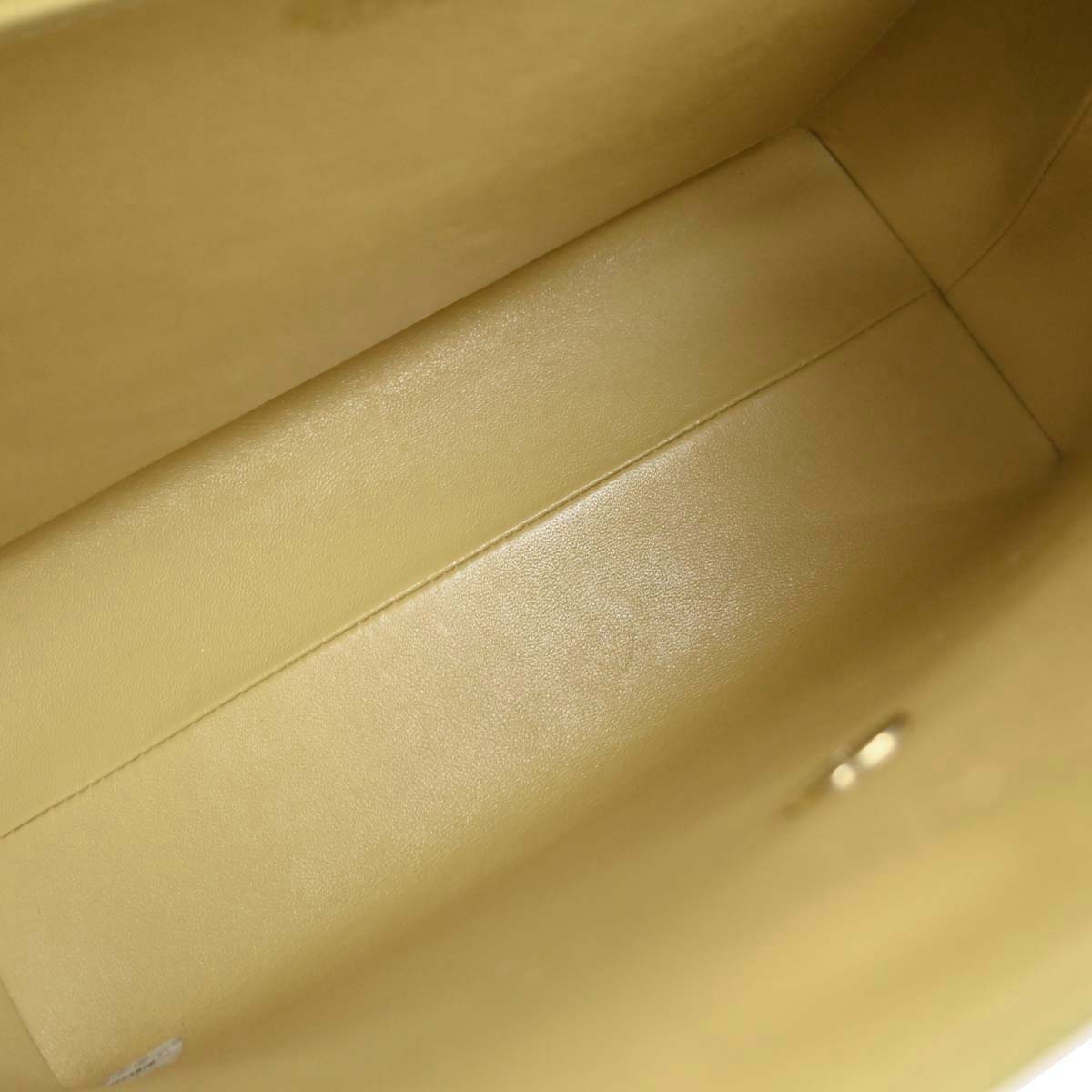 Chanel Yellow Caviar Skin Kelly Top Handle Handbag