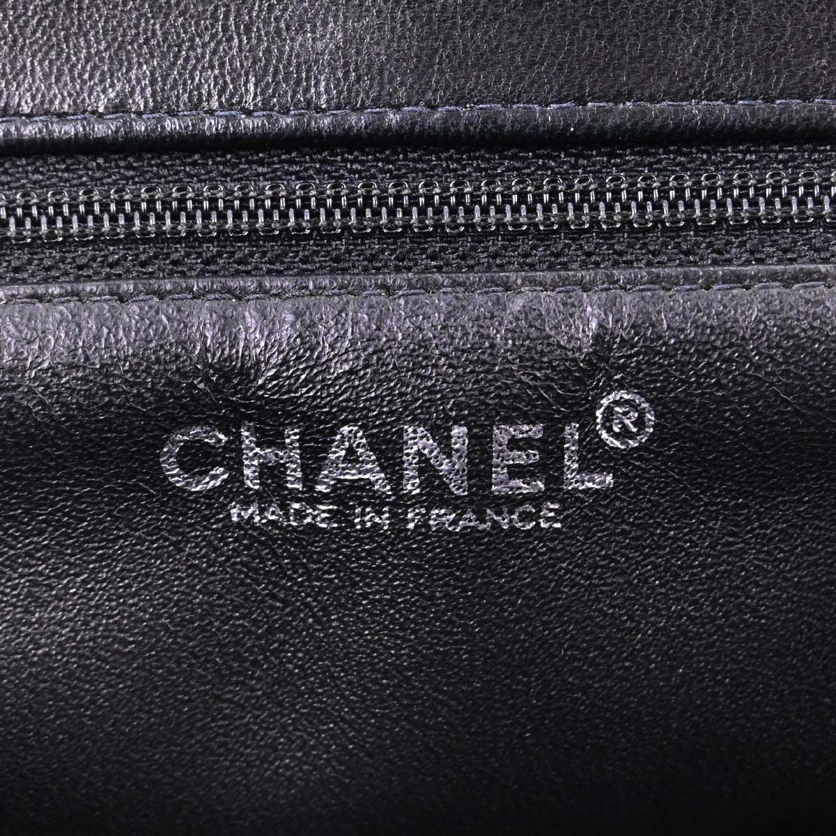Chanel Black Lambskin Choco Bar Tote Handbag