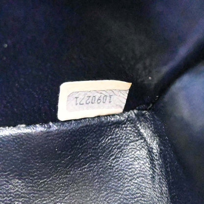 Chanel 1989-1991 Navy Lambskin Mini Classic Square Flap Shoulder Bag 17