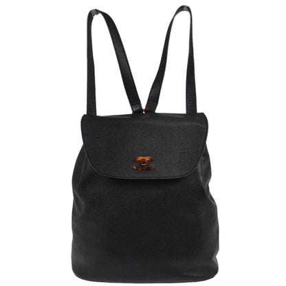 Chanel Black Calfskin Backpack