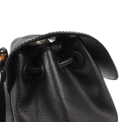 Chanel Black Calfskin Backpack