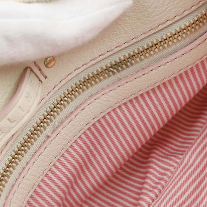 Celine * Pink Rabbit Fur Canvas Macadam Handbag