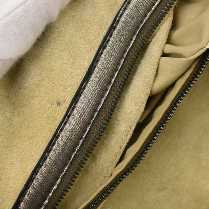 Bottega Veneta Gold Lambskin Intrecciato Handbag