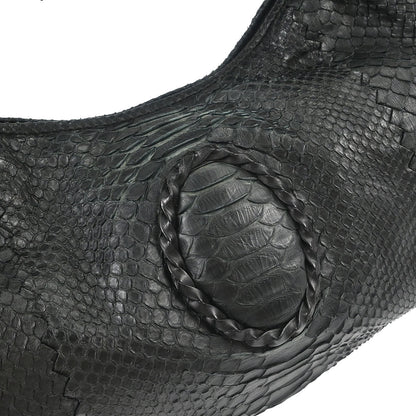 Bottega Veneta * Black Python Hobo Handbag