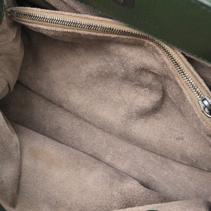 Bottega Veneta Green Leather Tote Handbag