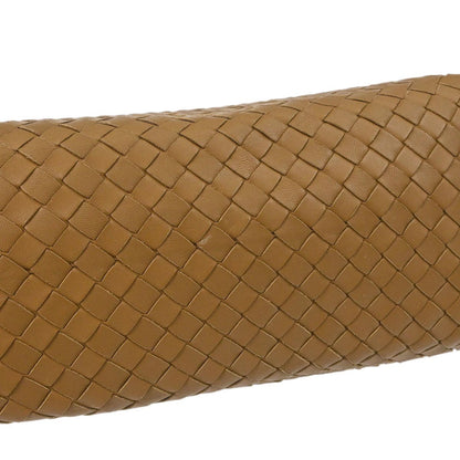 Bottega Veneta Brown Lambskin Intrecciato Shoulder Bag