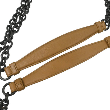 Bottega Veneta Brown Lambskin Intrecciato Shoulder Bag