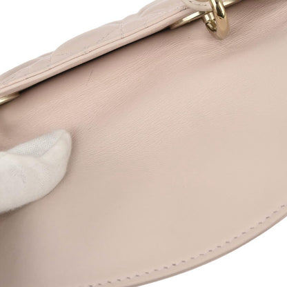 Christian Dior Pink Lambskin Small Lady Dior Cannage 2way Shoulder Handbag
