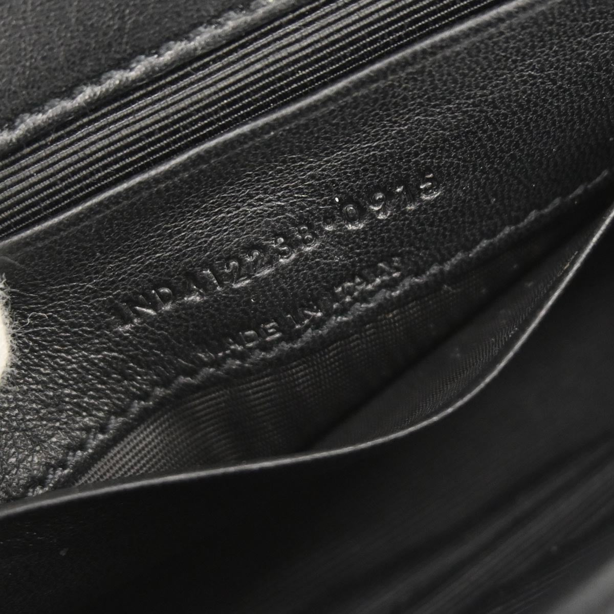 Saint Laurent Black Fabric Baby Crochet Shoulder Bag